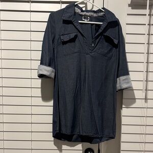 Mud Pie Dark Blue Casual Dress